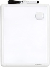 U Brands Contempo Magnetic Small Whiteboard, 8.5 X 11 , White Modern Frame, Min