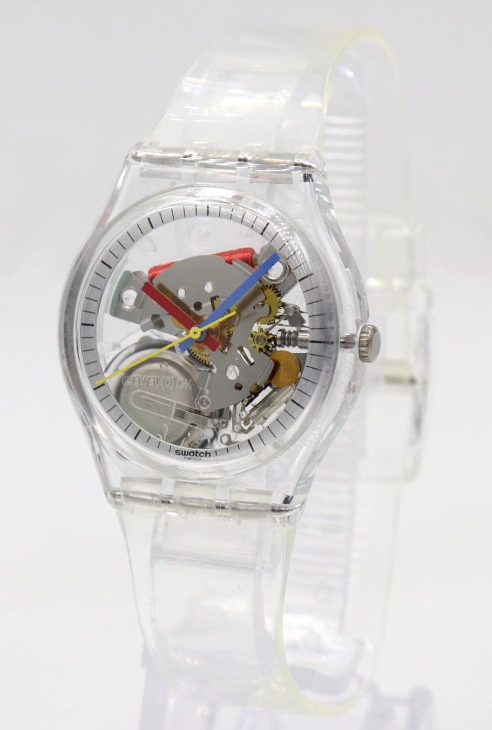 New Swiss Swatch Originals CLEARLY GENT Watch 34mm SO28K100-S06