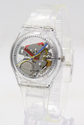 New Swiss Swatch Originals CLEARLY GENT Watch 34mm SO28K100-S06