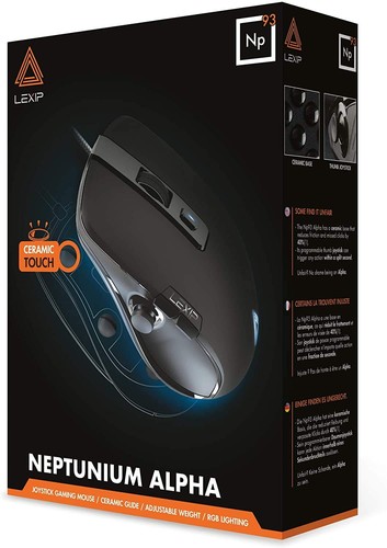 Lexip - Np93 Alpha Gaming Mouse - with internal 2-axis joystick - ultimate glide