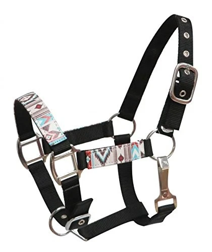 Showman PONY Halter w/ Navajo Print Overlay