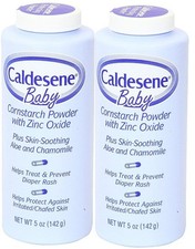 Cornstarch Baby Powder with Zinc Oxide Talc-Free Baby Powder 5 Oz 2 Pack