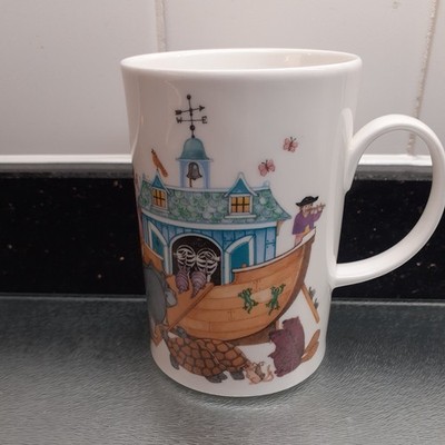 Dunoon ''Arche Noah'' Fine Bone China Becher entworfen von Cherry Denman x 1