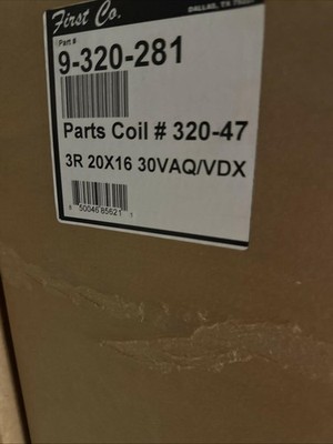 NEW IN BOX FIRST COMPANY 9-320-281 COIL, 3R 20x16 30 Vaq/vdx