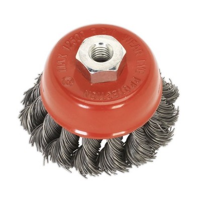 Sealey Twist Knot Drahtbürste Für Bohrmaschine Ø65mm M14 x 2mm TKCB651