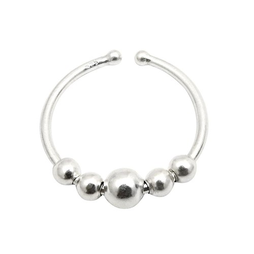 Anello Cocktail In Argento Sterling 925 Fatto A Mano Taglia 7 P89 - Foto 3 di 8