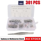 300pcs 6 Sizes Bicycle Bearing Ball Chrome Steel Loose Precision Balls + Box A