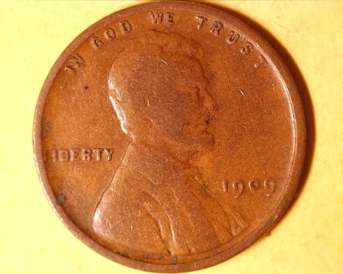 1909 VDB  LINCOLN WHEAT  PENNY IN VG/F  COND.** 205-6B
