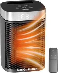 Small Portable Space Heater for Indoor Use -  1500W PTC Electric Heater