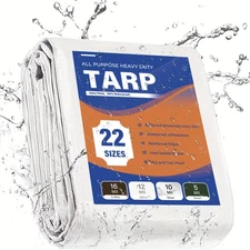 Heavy Duty Poly Tarp 12 Mil Waterproof Tarpaulin UV Sun Shade Cover Resistant