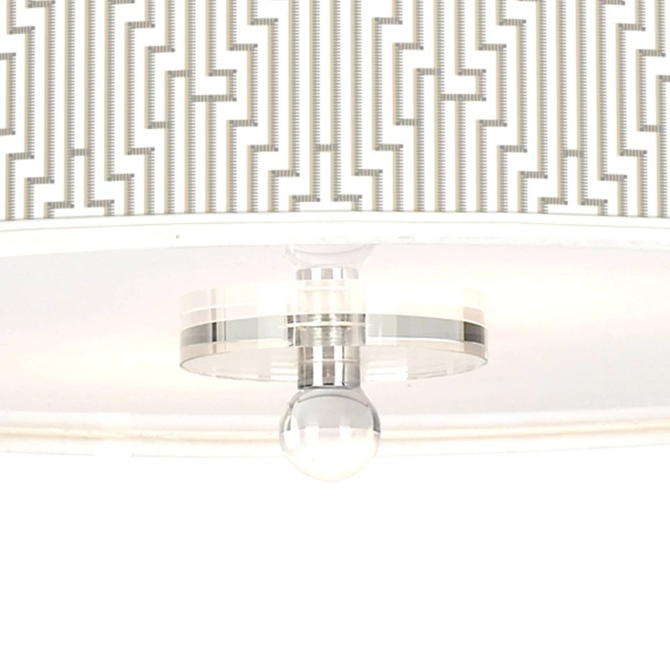 Потолочный светильник Diamond Maze Giclee ширина 16 дюймов полуутопленный - Изображение 3 из 4