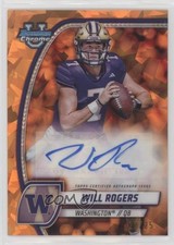 2024 Bowman U Chrome Sapphire Edition Orange 22/25 Will Rogers #PA-WRO Auto 1fl4