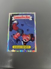 2024 Topps Chrome Garbage Pail Kids #282a Screwey Dewey Drool Refractor