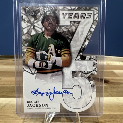 Topps 2026 75 Years of Topps Reggie Jackson Autograph 58/75 Oakland Athletics