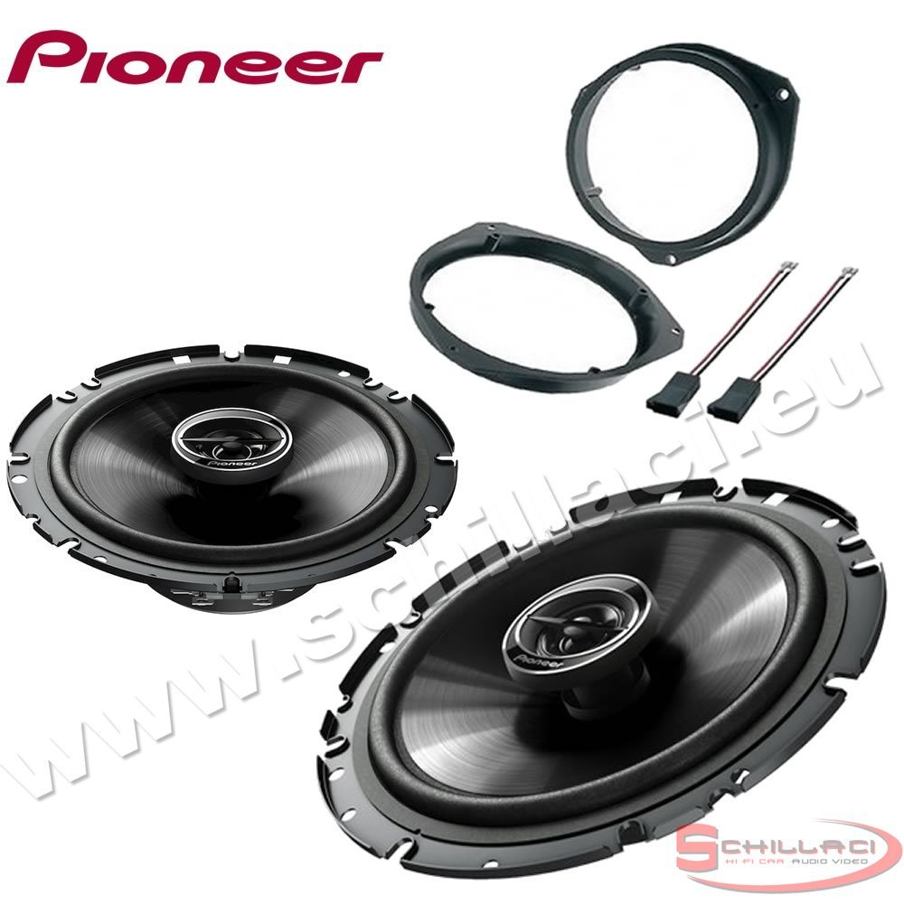 Kit Casse Altoparlanti Anteriori PIONEER per Fiat 500 2007-2016 + Adattatori