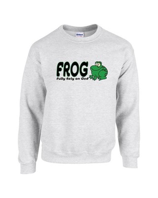 FROG Fully Rely On God Christian Crewneck Sweatshirt