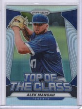 2020 Panini Prizm Top Of The Class Silver #11 Alek Manoah Toronto Blue Jays