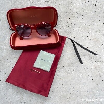 NIB Gucci GG0812O 003 Burgundy Bold Acetate Eyeglasses 54mm