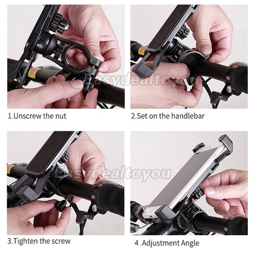 360° Rotation Bike Phone Holder Handlebar Mount for Motorcycle Bicycle MTB AU - Picture 8 of 10