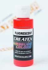Createx Airbrush Colors 5408 Fluorescent Red 4oz. water-based paint 