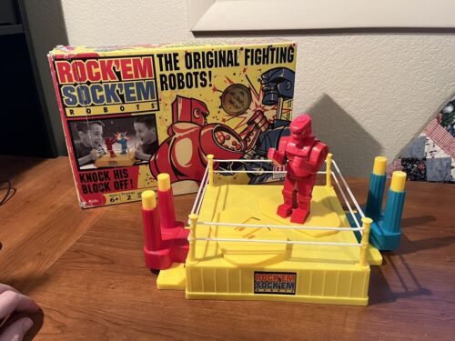 Mattel Rock 'Em Sock 'Em Robots, Boxing Match (missing Blue Bomber) - Picture 1 of 7