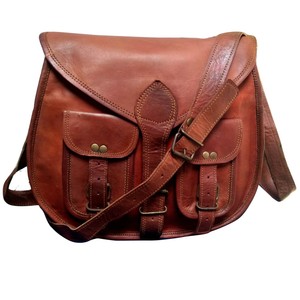 handmade leather sling bag