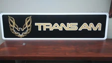 Trans Am Pontiac Logo Aluminum Sign  6" x 24"