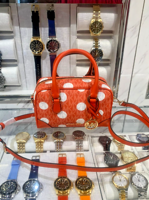 Michael Kors Thompson Extra-Small Polka Dot Signature Logo Satchel Michael Kors Thompson Extra-Small Polka Dot Signature Logo Satchel