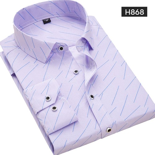 Men's Floral Print Shirt Male Long Sleeves Casual Slim Fit Outdoor Travel Shirts - Picture 19 of 23