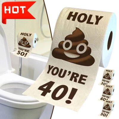 1x Funny Rolls Toilet Paper Women Men Birthday Trick Decoration Birthday Gifts #