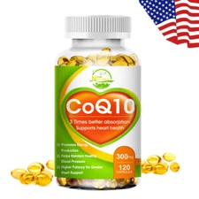 Nature's Live CoQ10 Softgels- Supports Heart Health Non-GMO, 300mg, 120 Capsules