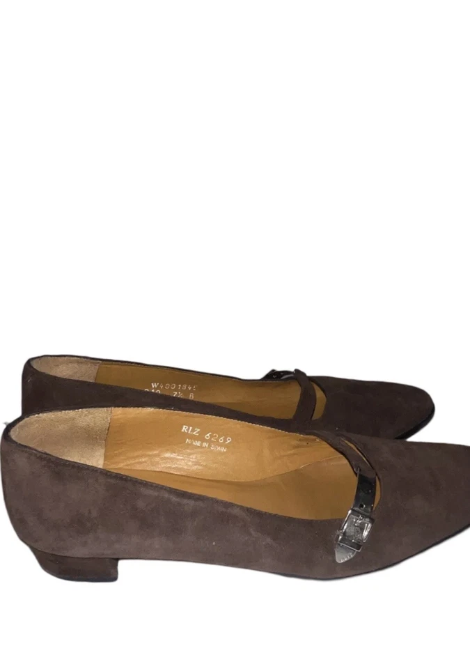 Mocasines Ralph Lauren Caryn Marrón Gamuza Adorno Mujer’s Talla 7.5 B Foto 3 de 4