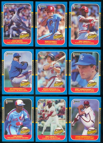 1987 DONRUSS Highlights MLB Baseball CARD 1-56 SEE LIST - Picture 10 of 61