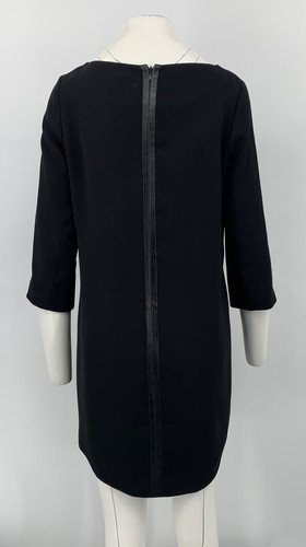 Vince Womens Black 3/4 Sleeve Boat Neck Sheath Dress sz 8 - Picture 2 of 5