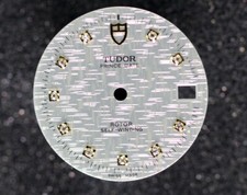 Tudor Prince Date quadrante argento oro diamante 34 mm