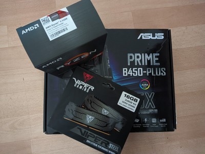 Ryzen 5 5500 | Asus Prime B450 - Plus | 16 GB DDR4 Viper Steel ( 3200 MHz)