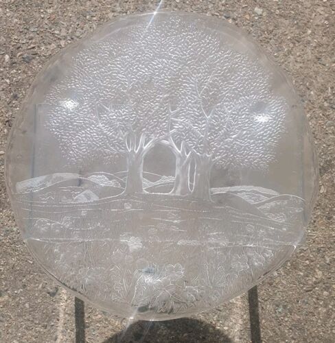 Studio Nova Glass Sun Valley Cheese Tree Platter 13 Inch