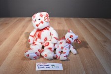 Ty Beanie Buddy  Baby Smooch 2001 Kiss Lips Teddy Bear Beanbag Plush 310-1454 