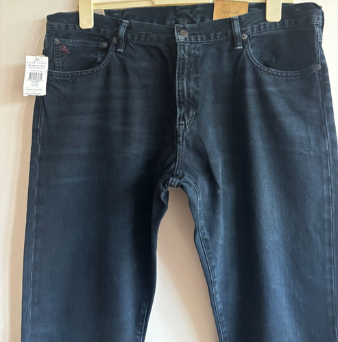 Polo Ralph Lauren Varick Slim Straight Royal Blue Denim Jeans 38 X 34 NEW & TAGS - Picture 3 of 21
