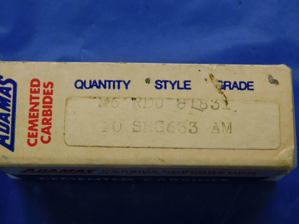 10 ШТ. НОВЫЕ ТВЕРДОСПЛАВНЫЕ ФРЕЗЕРНЫЕ ВСТАВКИ ADAMS SNG 633 AM SNG663 ИНДЕКСИРУЕМЫЕ - Изображение 3 из 3