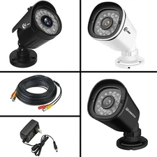 XVIM 1080P Security Camera Night Vision/Power Video Cable/Power Supply Adapter