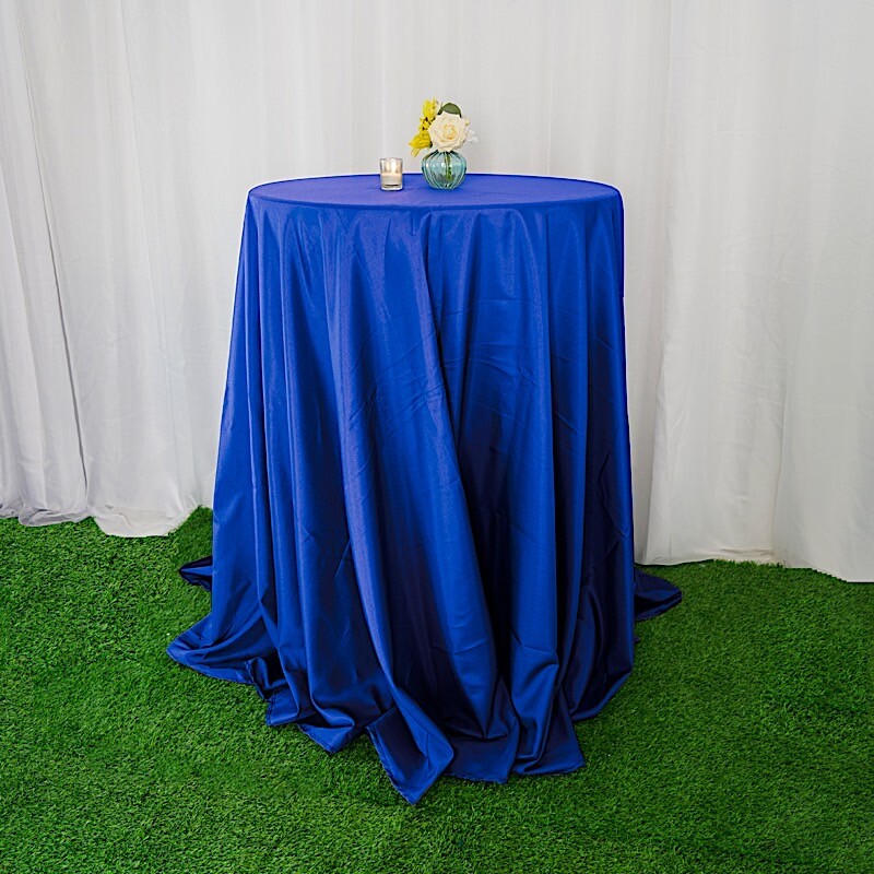 ROYAL BLUE 120 Inch ROUND TABLECLOTH Wedding Decorations Party Table Cover