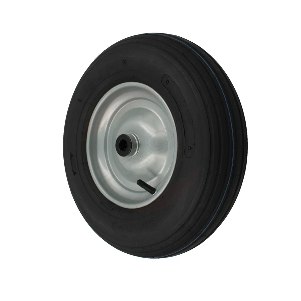 STRICKER-ROLLEN Luftrad Stahlblechfelge Rollenlager Rille Ø 400 mm Breite 100 mm Achs-Ø 20 mm