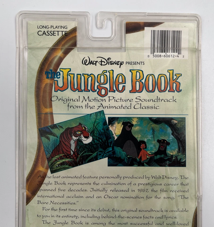 The Jungle Book 1990 Original Motion Picture Soundtrack Cassette Tape New Sealed - Image 3 of 4