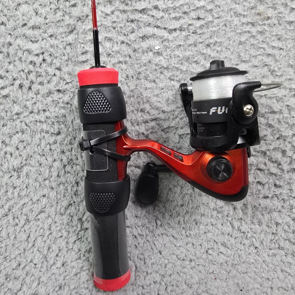 Shakespeare Fuel Ice Fishing Pole 25" with Reel Gear Rod Outdoors Spinning Combo - Image 2 of 4