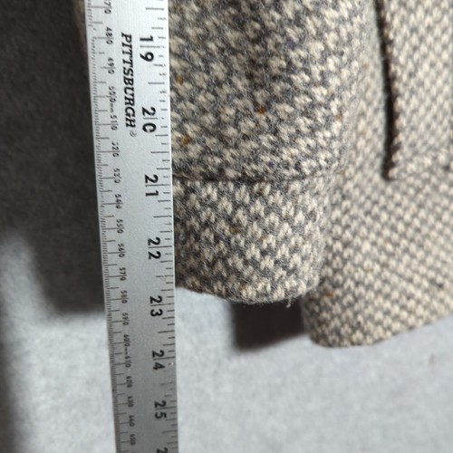 VINTAGE Mackintosh Peacoat Jacke Damen XL grau Wolle Tweed Made USA Retro - Bild 6 von 8