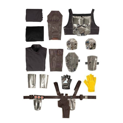 The Mandalorian S2 Beskar Armor Cosplay Costume Outfit Coat Suit Mask Full Set - Picture 11 of 11