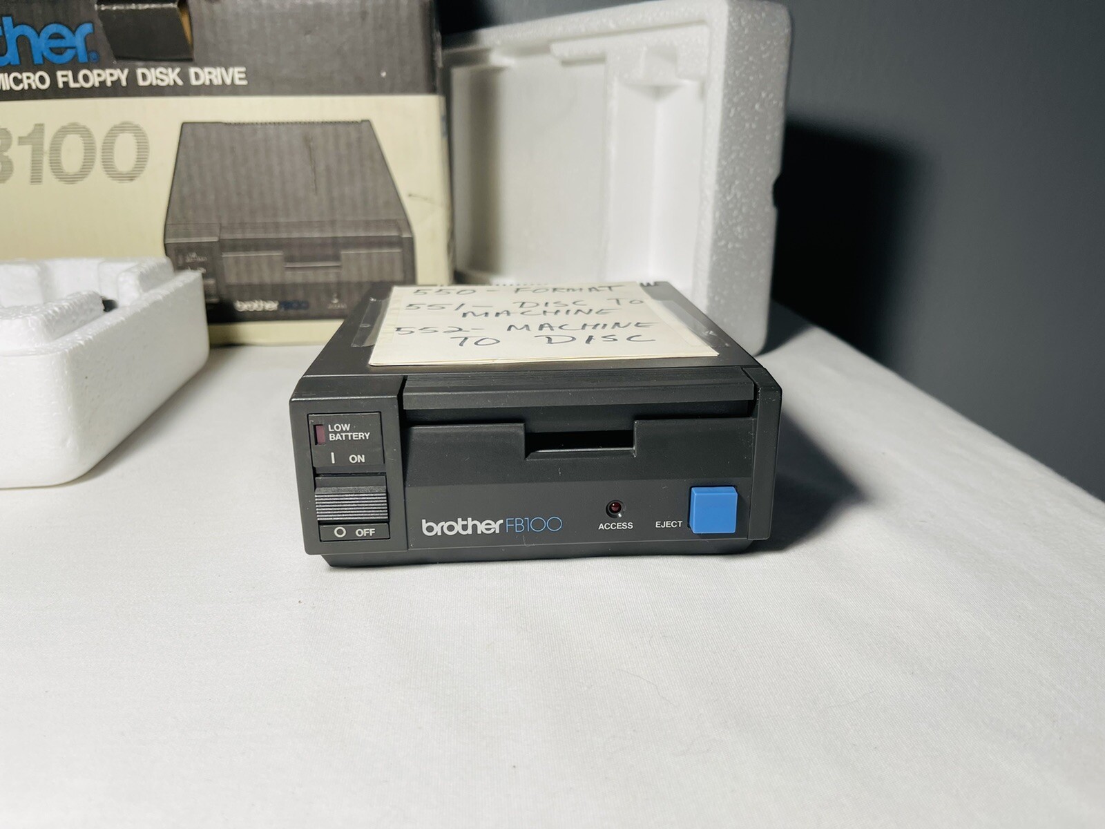 BROTHER FB100 3.5 DISK DRIVE for Electronic Brother/Knitking Knitting