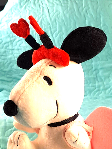 3 PEANUTS VALENTINE'S DAY PLUSH 2 SNOOPY & 1 WOODSTOCK 6"-8.5" Tall - Picture 5 of 12