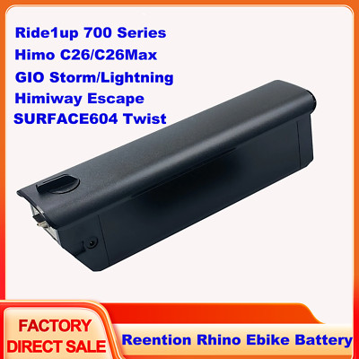 Reention Rhino Ebike Battery 48V 14Ah Replacement for Himiway Escape, Himo C26